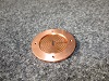 円形状の銅部品、マシニング加工事例